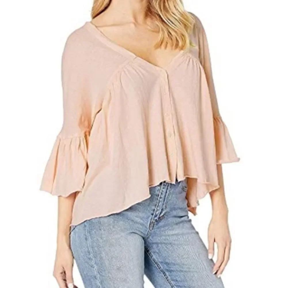 NWT Free People Sweet Little Cropped Blouse